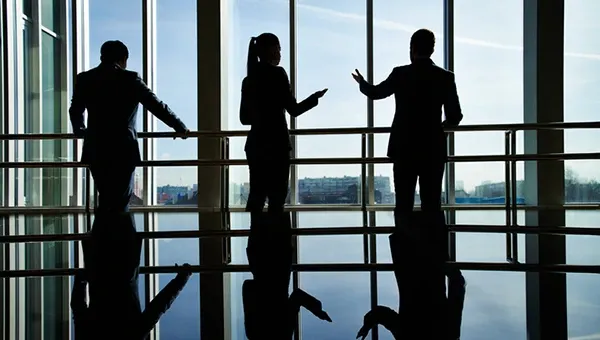 Business professionals collaborating on enterprise software implementation, workforce planning, data-driven decision-making, and long-term business growth.