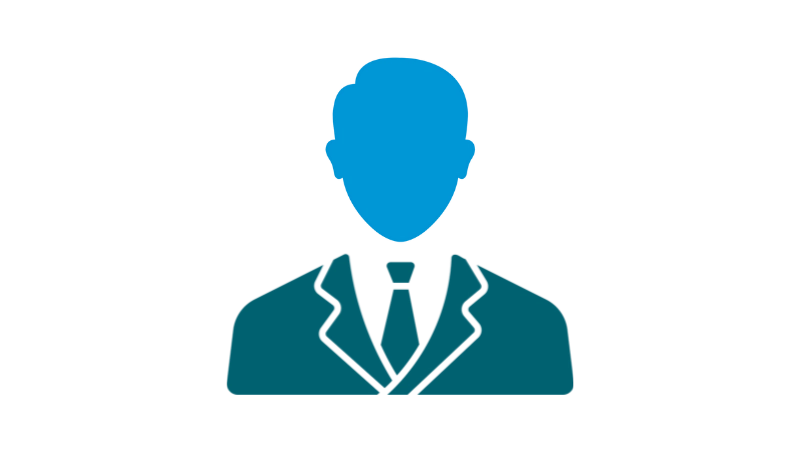 Icon of a person wearing a suit, representing SRG Stillwater's Executive Recruiting service