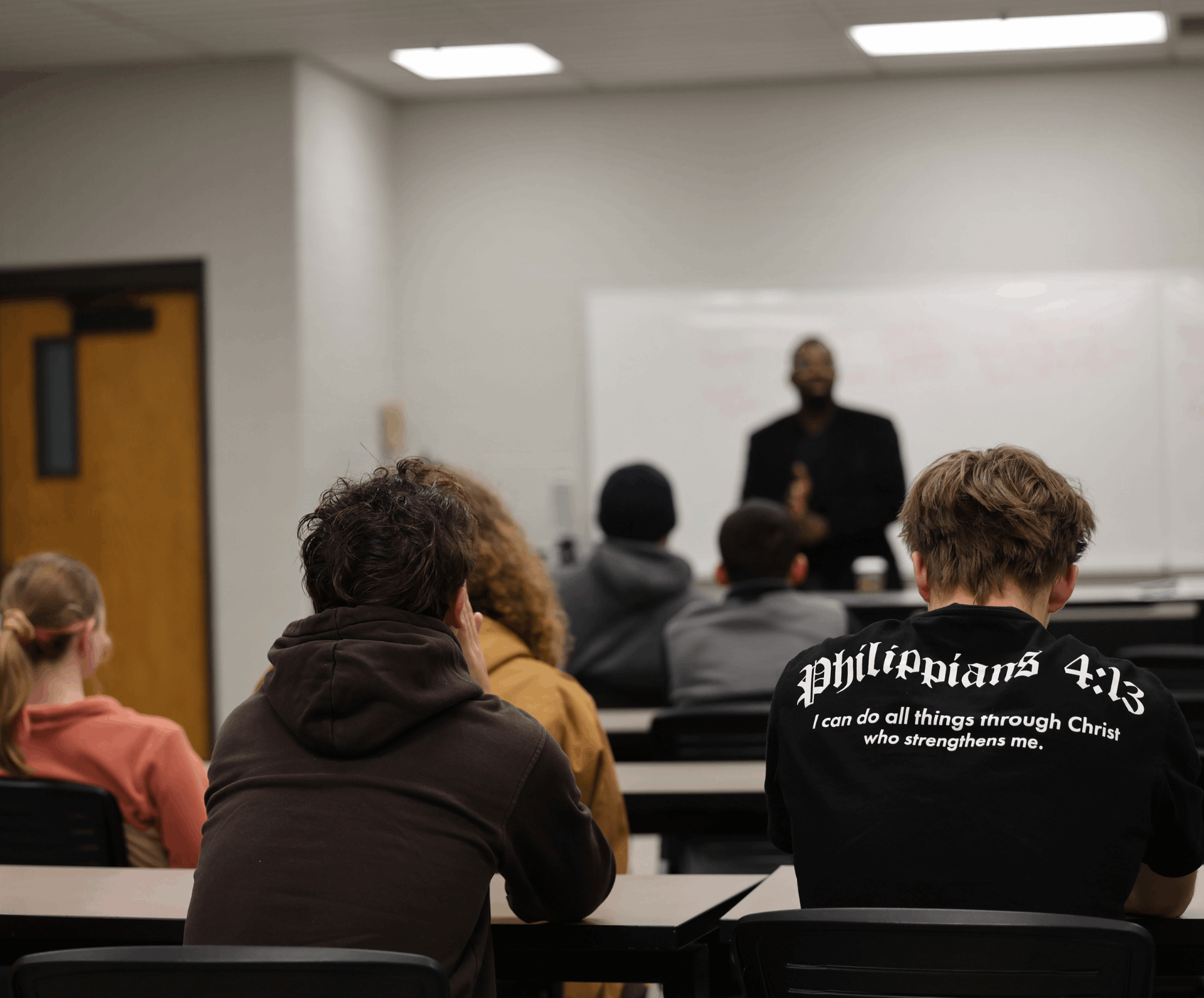 Students in a classroom at Kuyper College